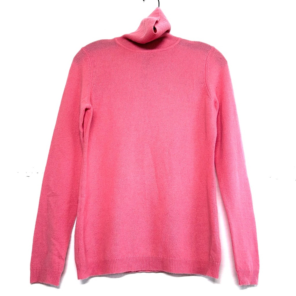Charter Club Luxury Cashmere Salmon Turtleneck Sweater